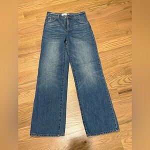 Denim Forum Blue Wide-Leg Farrah Jeans